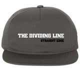 The Dividing Line "Straight Edge" Snapback Hat - Grey