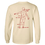 God Instinct "Vital Points" Off-White Long Sleeve Shirt (Pre-Order)