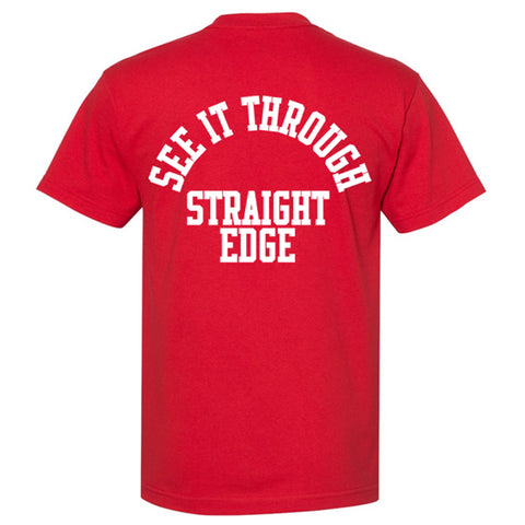 See It Through "Straight Edge" Red T-Shirt Pre-Order