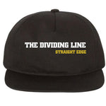 The Dividing Line "Straight Edge" Snapback Hat - Black