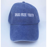 Drug Free Youth Dad Hat - Blue