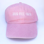 Drug Free Youth Dad Hat - Pink